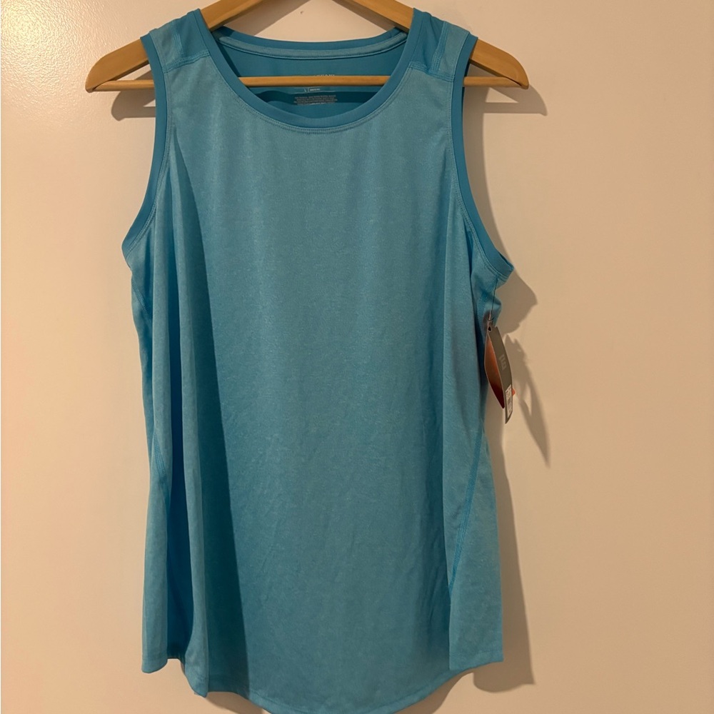 Kohl's Green and Blue Relaxed Sleeveless Tank Top